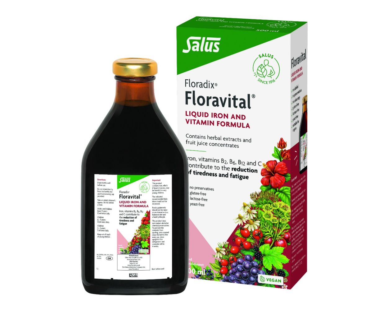 Floradix Floravital Liquid 500Ml