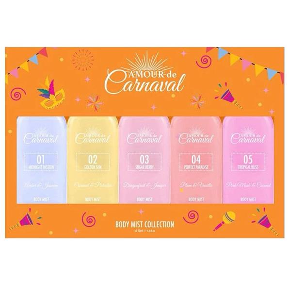 Amour De Carnaval Body Mist Gift Set 5 x 50ml