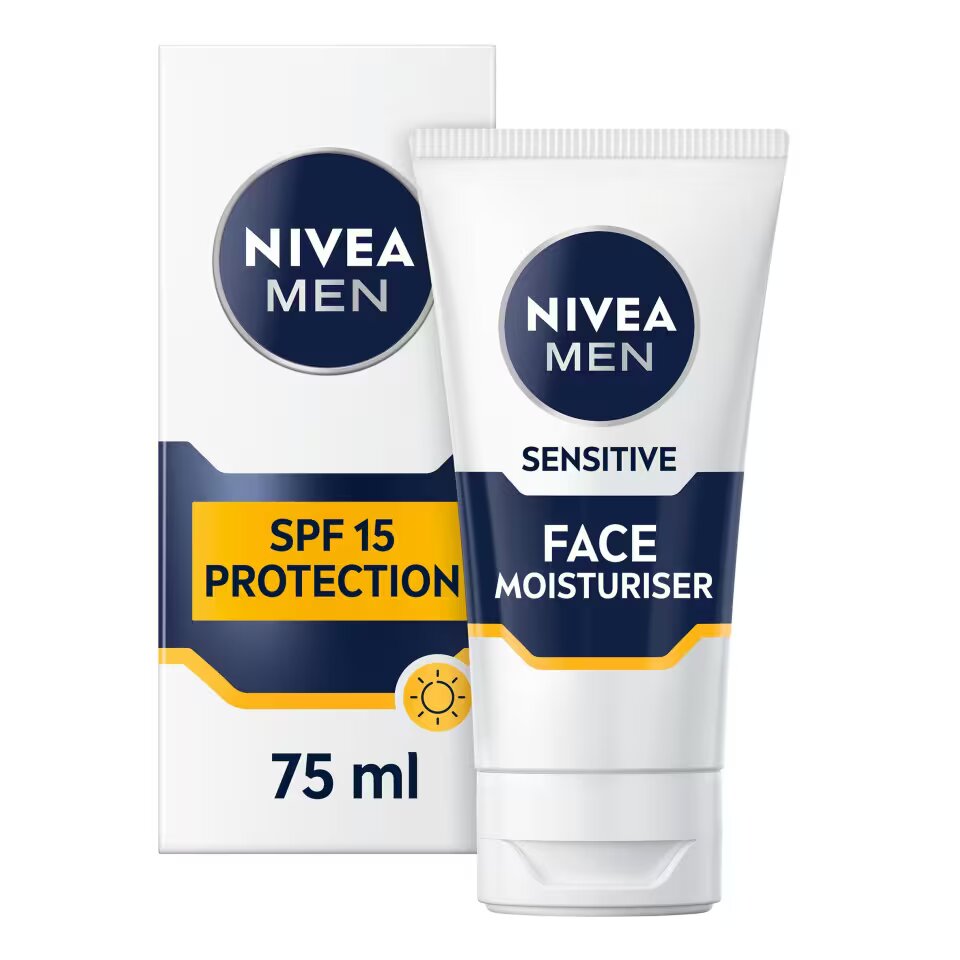 Nivea Men Sensitive Moisturiser Spf 15 75ml