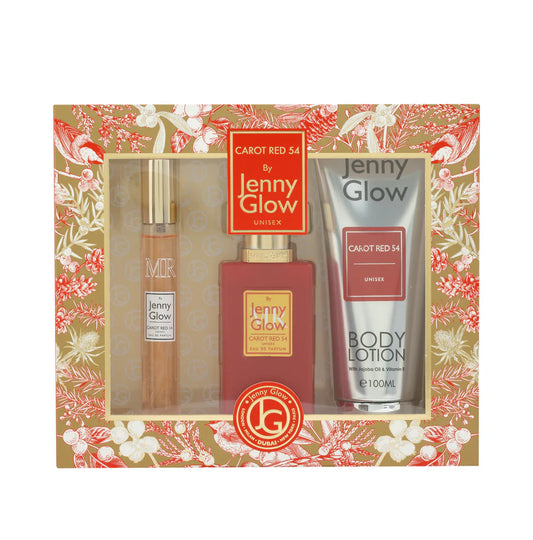 Jenny Glow Carot Red 54 3 Piece Gift Set 15ml EDP, 30ml EDP and Body Lotion 100ml