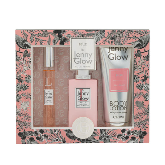 Jenny Glow Belle 3Piece Gift Set 15ml EDP, 30ml EDP and Body Lotion 100ml