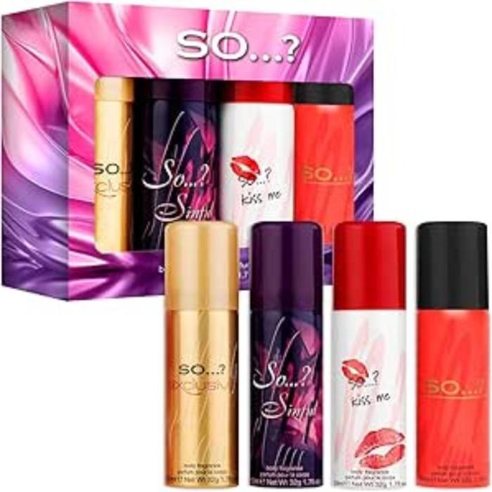 So Iconic Minis Body Spray 4 x 50 ML Gift Set