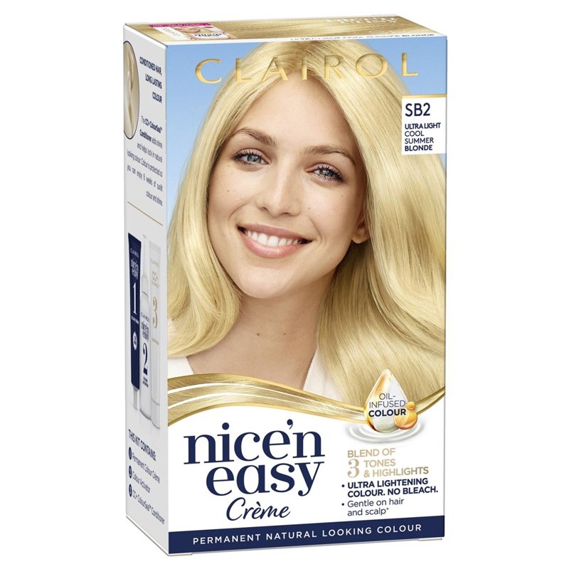 Clairol Nice N Easy Creme Ultra Light Cool Summer Blonde NO SB2