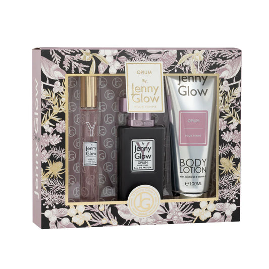 Jenny Glow Opium 3Piece Gift Set 15ml EDP, 30ml EDP and Body Lotion 100ml