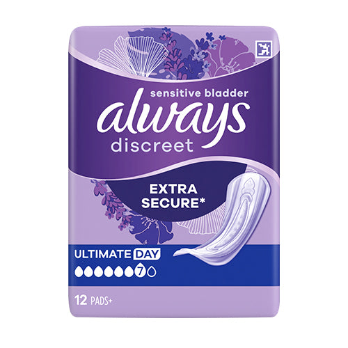 Always Discreet Ultimate Day 12 Pads