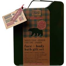 Cedar and Sage Face And Body Bath Gift Set For Men