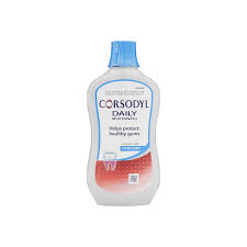 Corsodyl Daily Cool Mint Alcohol Free Mouthwash 500ml