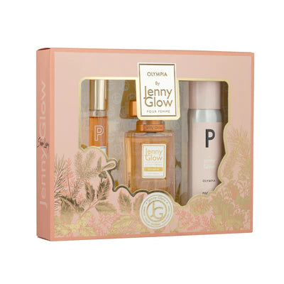 Jenny Glow Olympia 3 pce Gift Set 15ml Edp , 30ml Edp and 50ml Body Spray