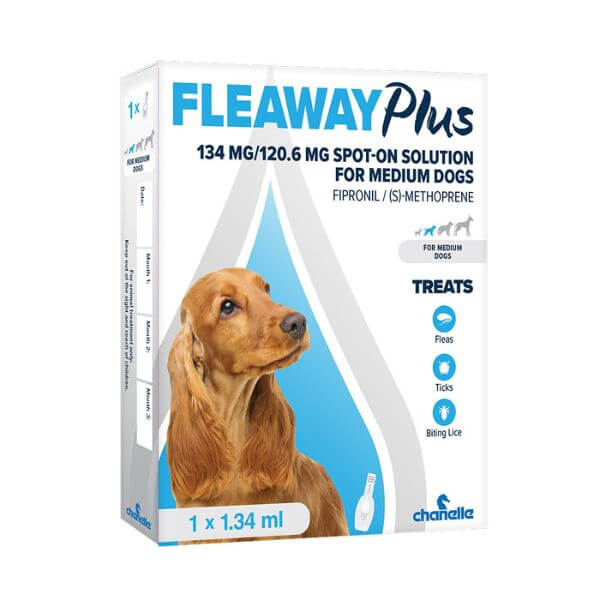 Fleaway Plus for Medium Dog 134MG