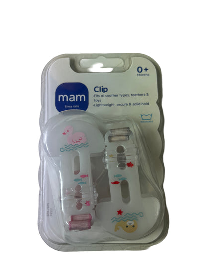 Mam Soother Clips Double Pack 1Pce