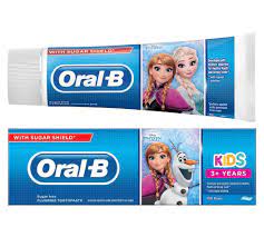 Oral B Kids Toothpaste Frozen or Cars 75Ml 3 years