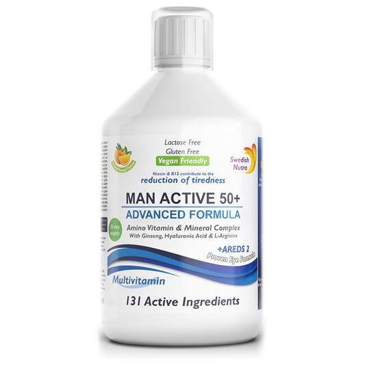 Swedish Nutra Man Active 50+ Multivitamin 500ml