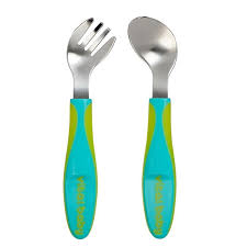 Vital Baby Growing Up Angled Cutlery 2 Pack