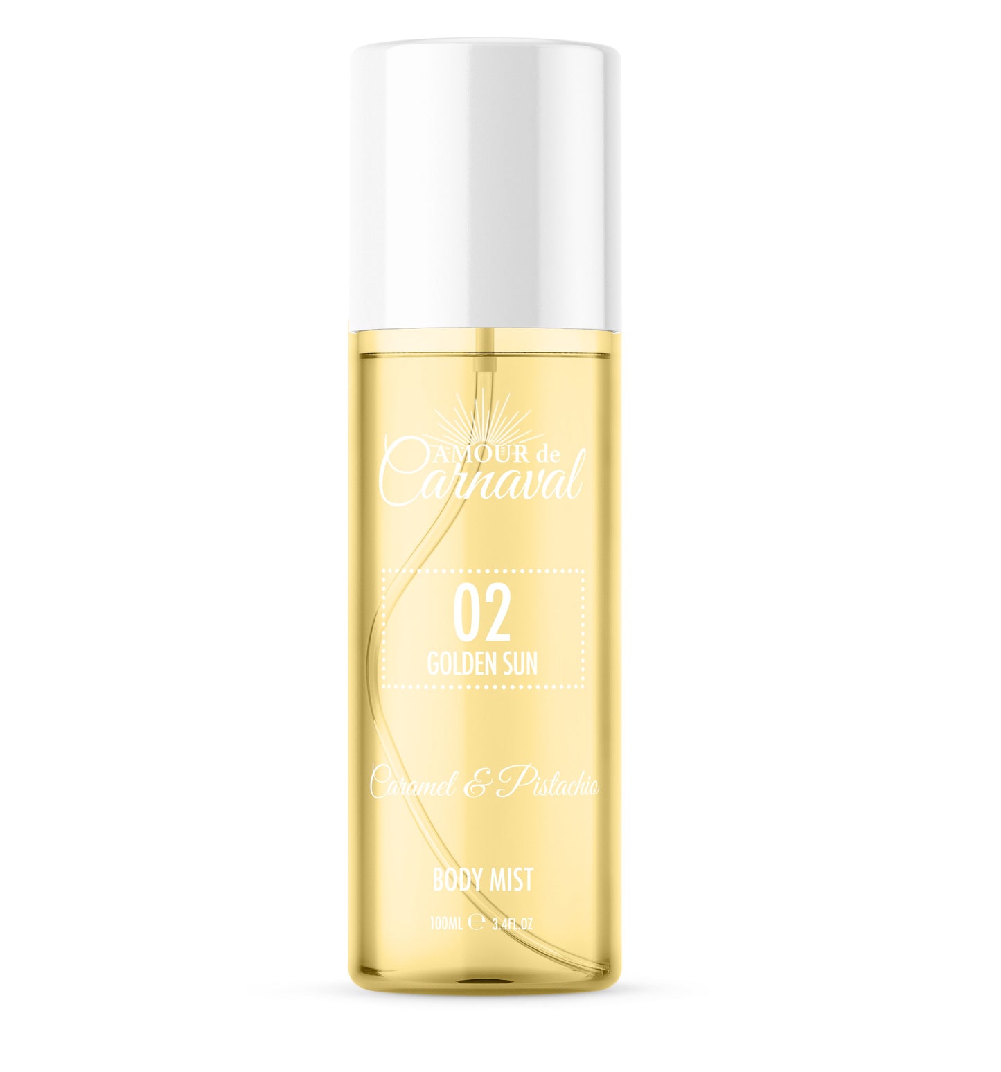 Amour de Carnaval 02 Golden Sun Caramel & Pistachio Body Mist (100ml)