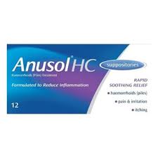 Anusol Hc Suppositories 12 pack