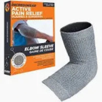 Incrediwear Active Pain Relief Elbow Sleeve S/M Grey Unisex