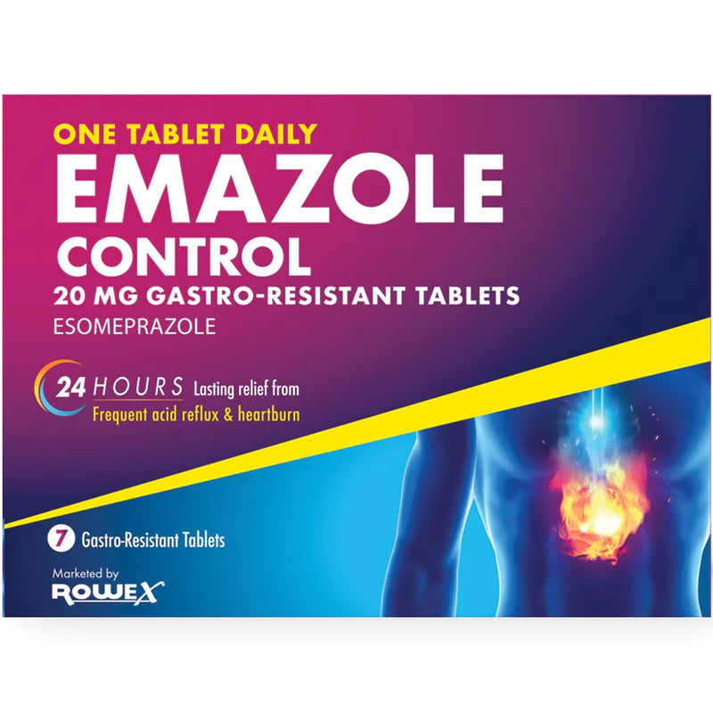 EMAZOLE CONTROL 20MG TABS 7s Expired March 24