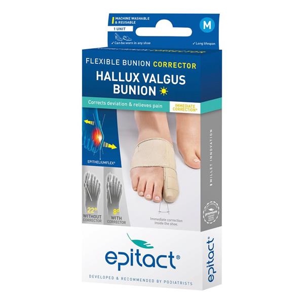 Epitact Flexible Bunion Corrector Hallux Valgus Medium 1 Pack