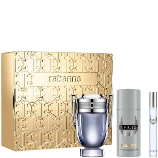 Paco Rabanne Invictus 3 Pce Gift Set