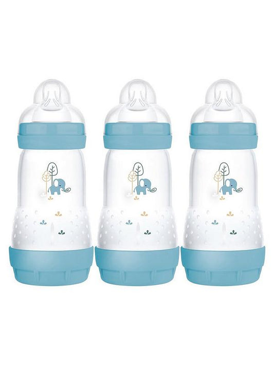 Mam Easy Start Bottle 260Ml 3 Piece Gift Set Blue