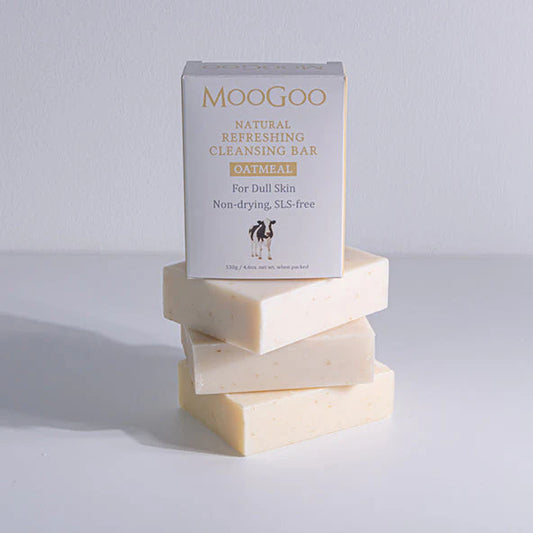 MooGoo Natural Refreshing Cleansing Soap Bar Oatmeal 130g