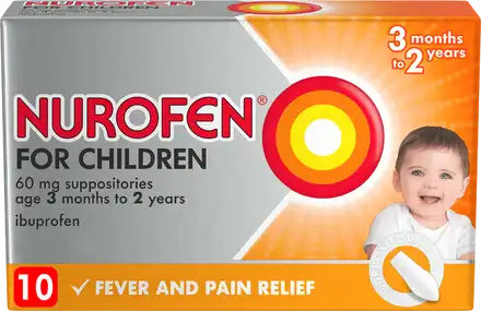 Nurofen For Children Suppositories 1Os