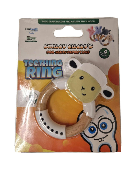 Smiley Eileey's Teething Ring Sheep