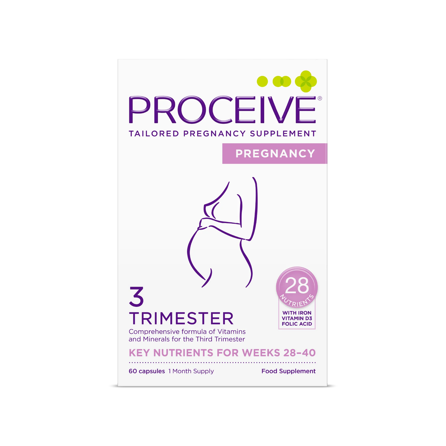 Proceive Pregnancy 3 Trimester 60 Capsules