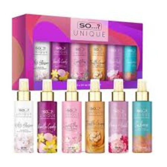 So..? Unique Spray Body Mist Gift Set 6x50ml