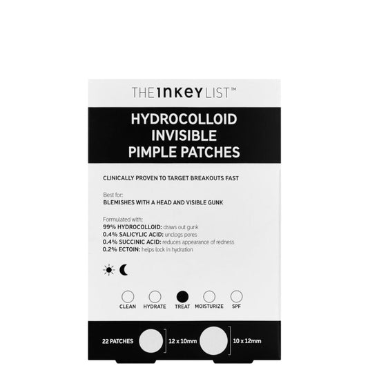 The Inkey List Hydrocolloid Invisible Pimple Patches 22Pack