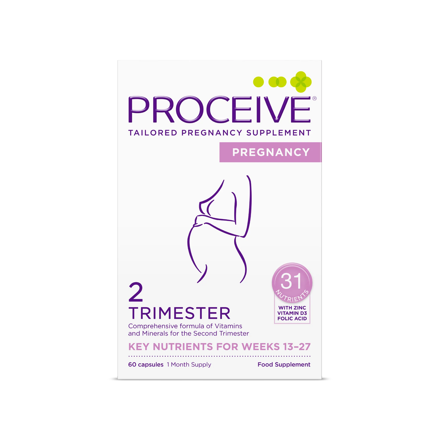 Proceive Pregnancy 2 Trimester 60 Capsules