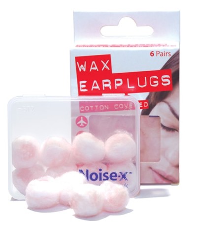 Noise-X Wax Earplugs 6PK