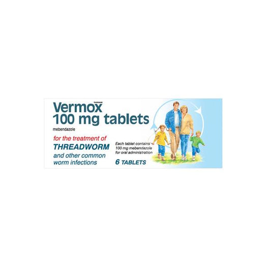 Vermox 100Mg Tablets 6S